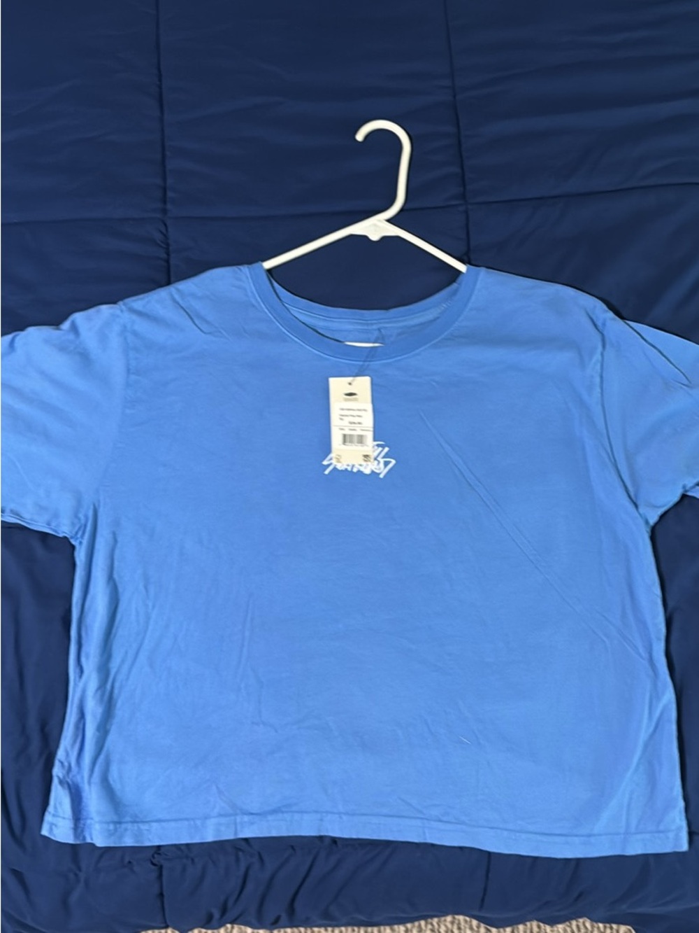 XL Rusty Blue Crew Neck T-Shirt - Lightweight Casual Tee